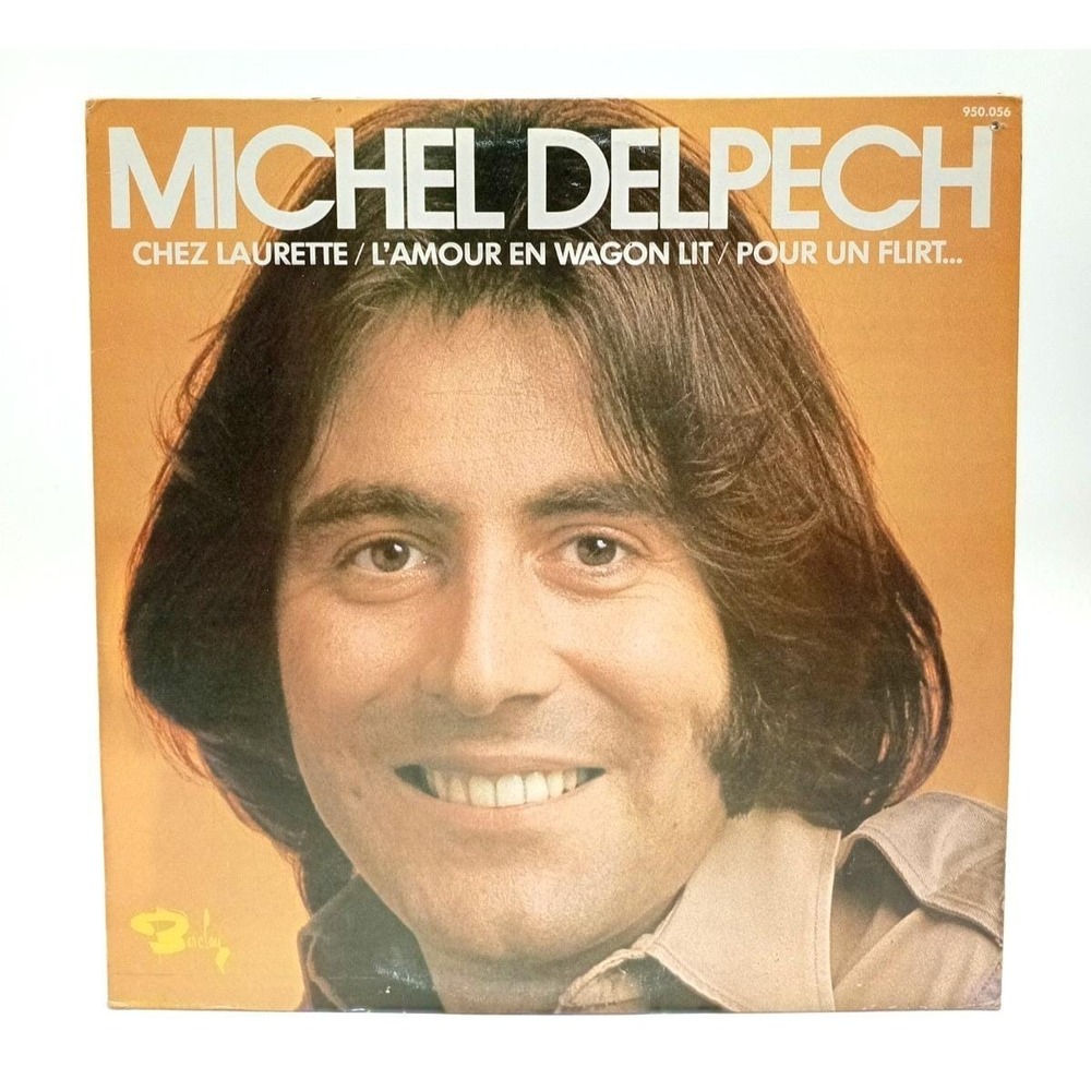 Michel Delpech Chez Laurette LP Vinyl BLY 950056 French Chanson VG+